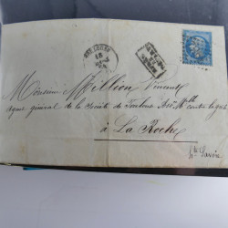 Lot de 100 lettres, plis de France 1813-1938 en un album. Lot de 100 lettres, plis de France 1813-1938 en un album.