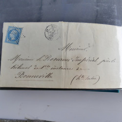 Lot de 100 lettres, plis de France 1813-1938 en un album. Lot de 100 lettres, plis de France 1813-1938 en un album.