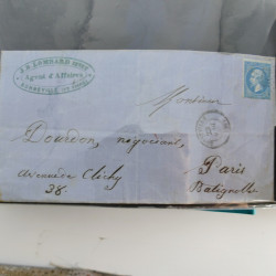 Lot de 100 lettres, plis de France 1813-1938 en un album. Lot de 100 lettres, plis de France 1813-1938 en un album.