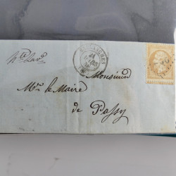 Lot de 100 lettres, plis de France 1813-1938 en un album. Lot de 100 lettres, plis de France 1813-1938 en un album.