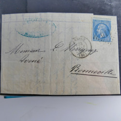 Lot de 100 lettres, plis de France 1813-1938 en un album. Lot de 100 lettres, plis de France 1813-1938 en un album.