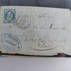 Lot de 100 lettres, plis de France 1813-1938 en un album. Lot de 100 lettres, plis de France 1813-1938 en un album.