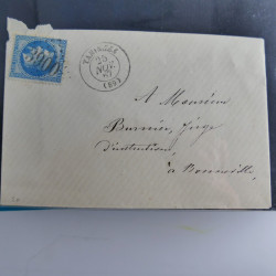 Lot de 100 lettres, plis de France 1813-1938 en un album. Lot de 100 lettres, plis de France 1813-1938 en un album.