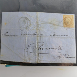 Lot de 100 lettres, plis de France 1813-1938 en un album. Lot de 100 lettres, plis de France 1813-1938 en un album.