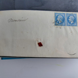 Lot de 100 lettres, plis de France 1813-1938 en un album. Lot de 100 lettres, plis de France 1813-1938 en un album.