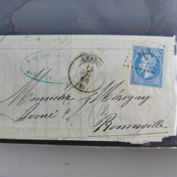 Lot de 100 lettres, plis de France 1813-1938 en un album. Lot de 100 lettres, plis de France 1813-1938 en un album.