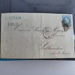 Lot de 100 lettres, plis de France 1813-1938 en un album. Lot de 100 lettres, plis de France 1813-1938 en un album.