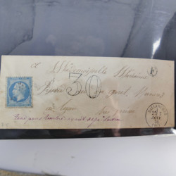 Lot de 100 lettres, plis de France 1813-1938 en un album. Lot de 100 lettres, plis de France 1813-1938 en un album.