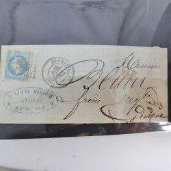 Lot de 100 lettres, plis de France 1813-1938 en un album. Lot de 100 lettres, plis de France 1813-1938 en un album.