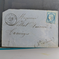 Lot de 100 lettres, plis de France 1813-1938 en un album. Lot de 100 lettres, plis de France 1813-1938 en un album.