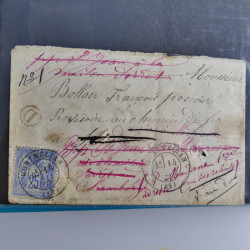 Lot de 100 lettres, plis de France 1813-1938 en un album. Lot de 100 lettres, plis de France 1813-1938 en un album.