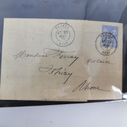 Lot de 100 lettres, plis de France 1813-1938 en un album. Lot de 100 lettres, plis de France 1813-1938 en un album.