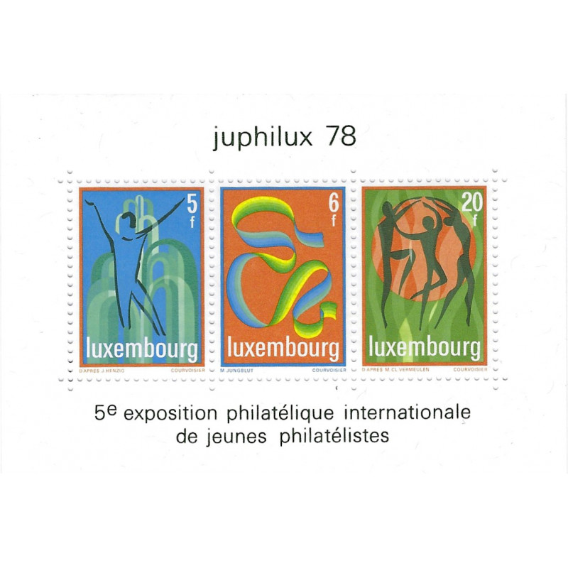 Bloc feuillet de timbres de Luxembourg N°12 Juphilux78 neuf**. Bloc feuillet de timbres de Luxembourg N°12 Juphilux78 neuf**.