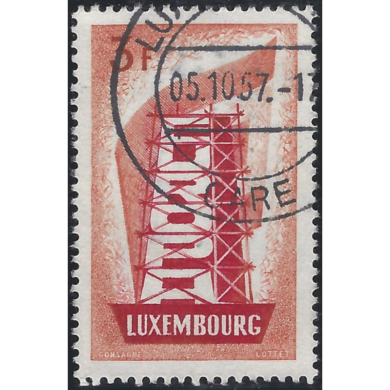 Europa timbre de Luxembourg N°515 oblitéré gare. Europa timbre de Luxembourg N°515 oblitéré gare.