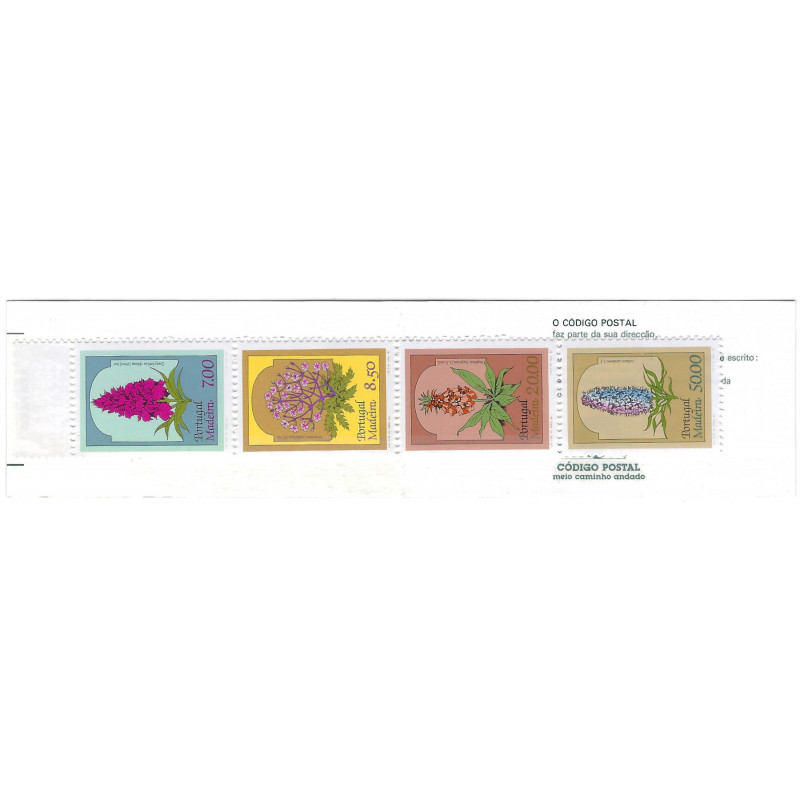 Carnet de 4 timbres de Portugal Madère N°C78 neuf**. Carnet de 4 timbres de Portugal Madère N°C78 neuf**.