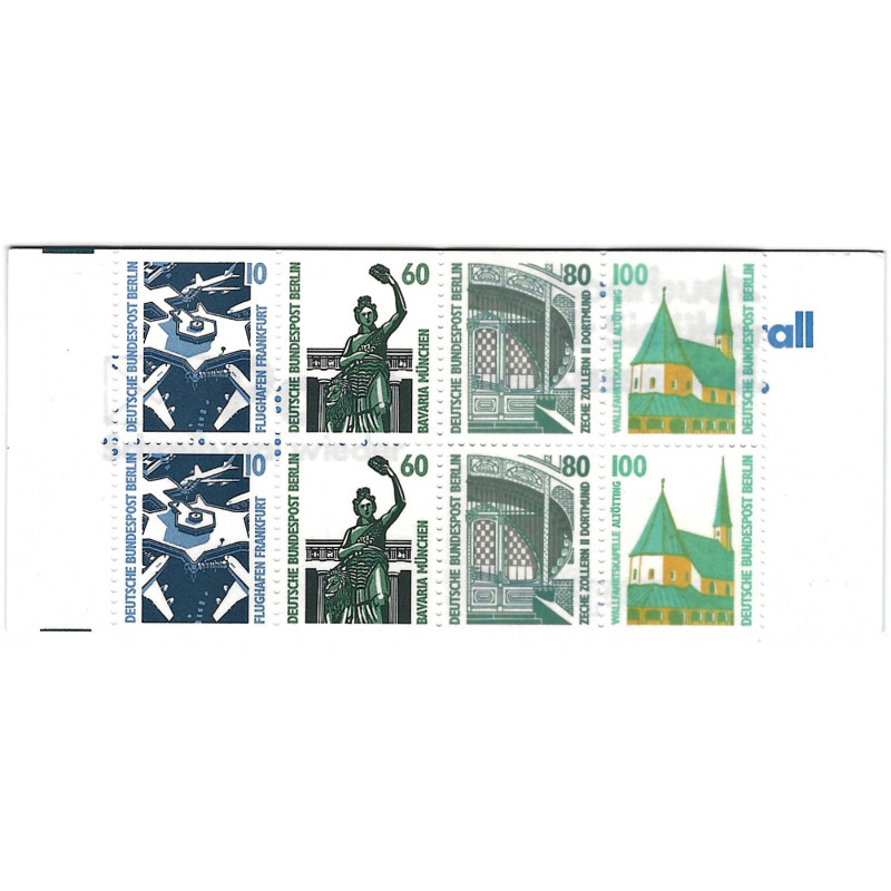 Carnet de 8 timbres d'Allemagne Berlin N°C795b neuf**. Carnet de 8 timbres d'Allemagne Berlin N°C795b neuf**.
