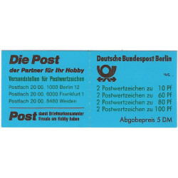 Carnet de 8 timbres d'Allemagne Berlin N°C795b neuf**. Carnet de 8 timbres d'Allemagne Berlin N°C795b neuf**.