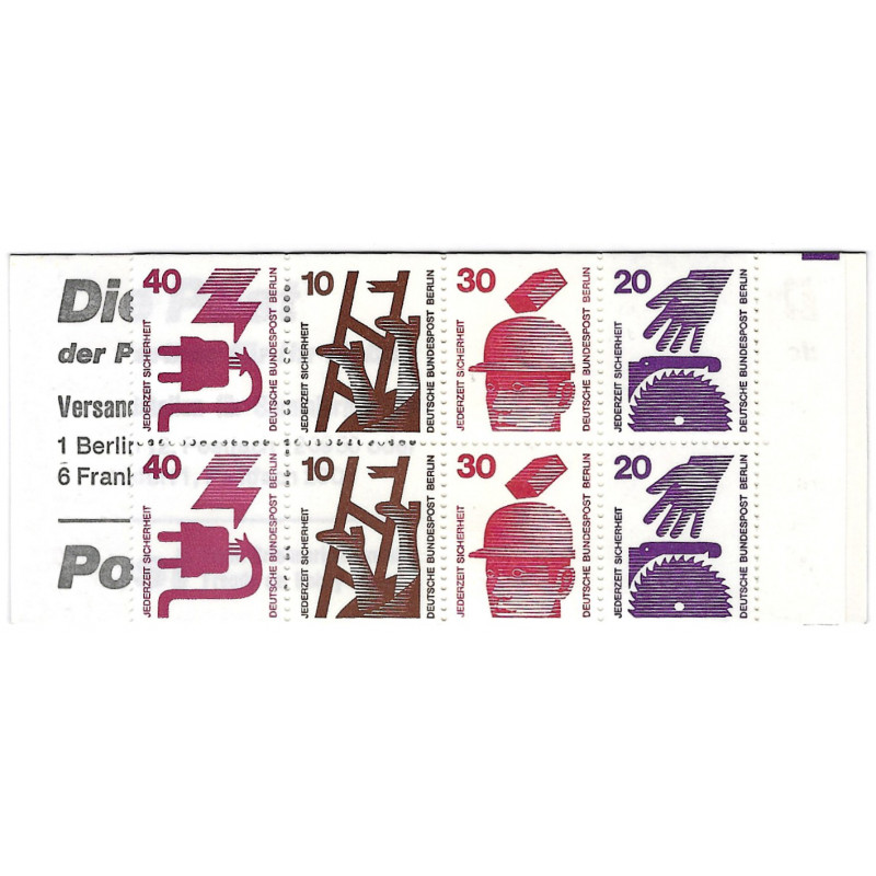 Carnet de 8 timbres d'Allemagne Berlin N°C395c neuf**. Carnet de 8 timbres d'Allemagne Berlin N°C395c neuf**.