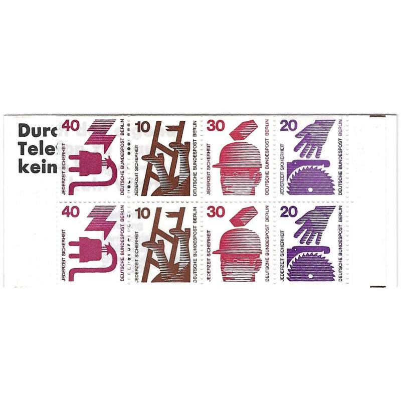 Carnet de 8 timbres d'Allemagne Berlin N°C395c neuf**. Carnet de 8 timbres d'Allemagne Berlin N°C395c neuf**.