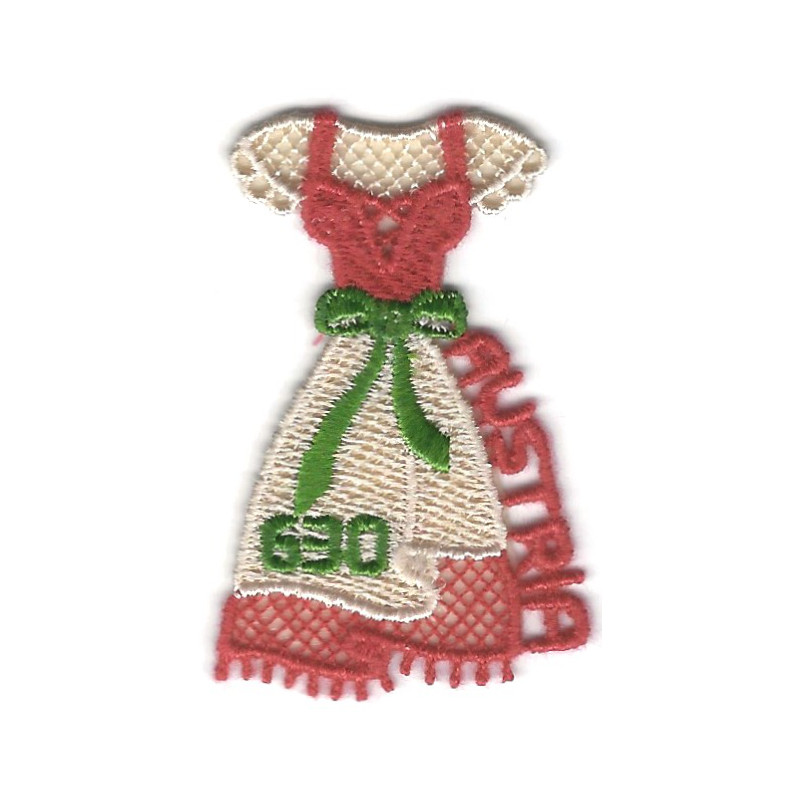 Le Drindl en broderie timbre autoadhésif d'Autriche N°3113 neuf.