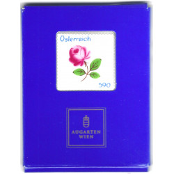 Rose de Vienne timbre en porcelaine d'Autriche N°2955 neuf. Rose de Vienne timbre en porcelaine d'Autriche N°2955 neuf.