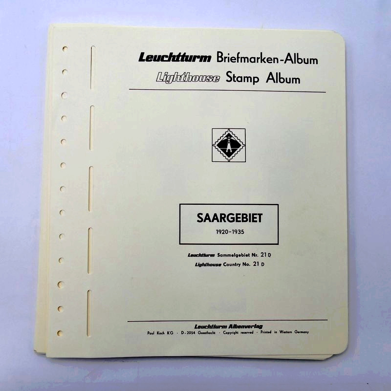 Collection de timbres de Sarre 1920-1959 sur feuilles d'album. Collection de timbres de Sarre 1920-1959 sur feuilles d'album.