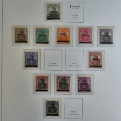Collection de timbres de Sarre 1920-1959 sur feuilles d'album. Collection de timbres de Sarre 1920-1959 sur feuilles d'album.