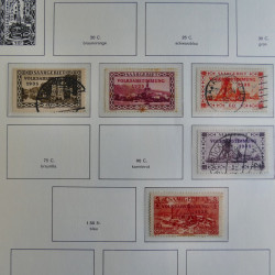 Collection de timbres de Sarre 1920-1959 sur feuilles d'album. Collection de timbres de Sarre 1920-1959 sur feuilles d'album.