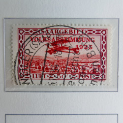 Collection de timbres de Sarre 1920-1959 sur feuilles d'album. Collection de timbres de Sarre 1920-1959 sur feuilles d'album.