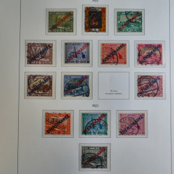 Collection de timbres de Sarre 1920-1959 sur feuilles d'album. Collection de timbres de Sarre 1920-1959 sur feuilles d'album.