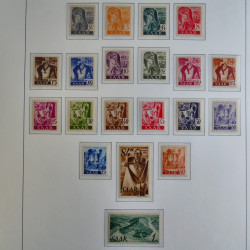 Collection de timbres de Sarre 1920-1959 sur feuilles d'album. Collection de timbres de Sarre 1920-1959 sur feuilles d'album.
