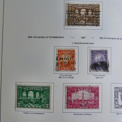 Collection timbres de Canada 1879-1992 neufs et oblitérés en album lux. Collection timbres de Canada 1879-1992 neufs et oblitérés en album lux.