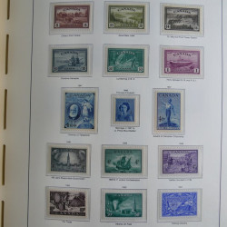 Collection timbres de Canada 1879-1992 neufs et oblitérés en album lux. Collection timbres de Canada 1879-1992 neufs et oblitérés en album lux.