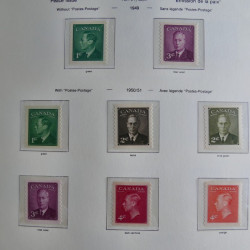 Collection timbres de Canada 1879-1992 neufs et oblitérés en album lux. Collection timbres de Canada 1879-1992 neufs et oblitérés en album lux.