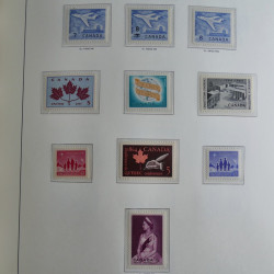 Collection timbres de Canada 1879-1992 neufs et oblitérés en album lux. Collection timbres de Canada 1879-1992 neufs et oblitérés en album lux.
