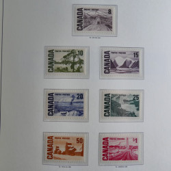 Collection timbres de Canada 1879-1992 neufs et oblitérés en album lux. Collection timbres de Canada 1879-1992 neufs et oblitérés en album lux.