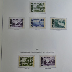 Collection timbres de Canada 1879-1992 neufs et oblitérés en album lux. Collection timbres de Canada 1879-1992 neufs et oblitérés en album lux.