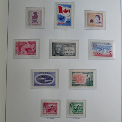 Collection timbres de Canada 1879-1992 neufs et oblitérés en album lux. Collection timbres de Canada 1879-1992 neufs et oblitérés en album lux.
