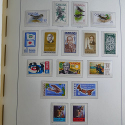 Collection timbres de Canada 1879-1992 neufs et oblitérés en album lux. Collection timbres de Canada 1879-1992 neufs et oblitérés en album lux.