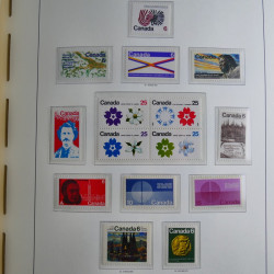 Collection timbres de Canada 1879-1992 neufs et oblitérés en album lux. Collection timbres de Canada 1879-1992 neufs et oblitérés en album lux.