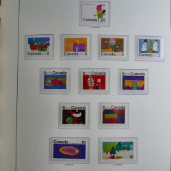 Collection timbres de Canada 1879-1992 neufs et oblitérés en album lux. Collection timbres de Canada 1879-1992 neufs et oblitérés en album lux.