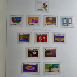 Collection timbres de Canada 1879-1992 neufs et oblitérés en album lux. Collection timbres de Canada 1879-1992 neufs et oblitérés en album lux.