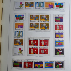 Collection timbres de Canada 1879-1992 neufs et oblitérés en album lux. Collection timbres de Canada 1879-1992 neufs et oblitérés en album lux.