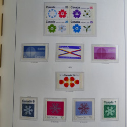 Collection timbres de Canada 1879-1992 neufs et oblitérés en album lux. Collection timbres de Canada 1879-1992 neufs et oblitérés en album lux.