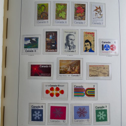 Collection timbres de Canada 1879-1992 neufs et oblitérés en album lux. Collection timbres de Canada 1879-1992 neufs et oblitérés en album lux.