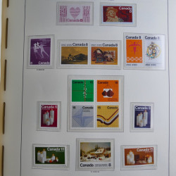 Collection timbres de Canada 1879-1992 neufs et oblitérés en album lux. Collection timbres de Canada 1879-1992 neufs et oblitérés en album lux.