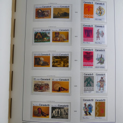 Collection timbres de Canada 1879-1992 neufs et oblitérés en album lux. Collection timbres de Canada 1879-1992 neufs et oblitérés en album lux.