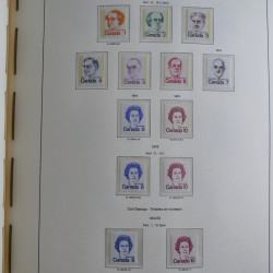 Collection timbres de Canada 1879-1992 neufs et oblitérés en album lux. Collection timbres de Canada 1879-1992 neufs et oblitérés en album lux.