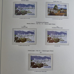 Collection timbres de Canada 1879-1992 neufs et oblitérés en album lux. Collection timbres de Canada 1879-1992 neufs et oblitérés en album lux.