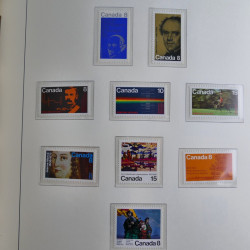 Collection timbres de Canada 1879-1992 neufs et oblitérés en album lux. Collection timbres de Canada 1879-1992 neufs et oblitérés en album lux.